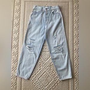 7 For All Mankind Balloon Ripped Jeans